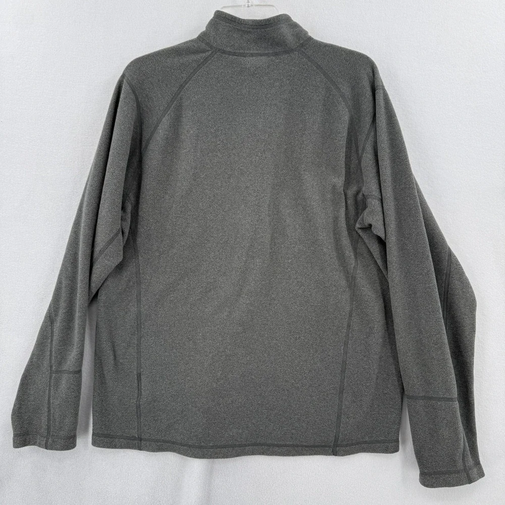 The North Face Fleece Pullover Shirt Mens Medium Gray 1/4 Zip Chest Pocket Top